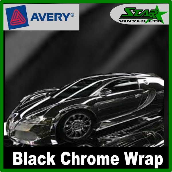  Starvinyls Ltd Avery Black Chrome Wrap