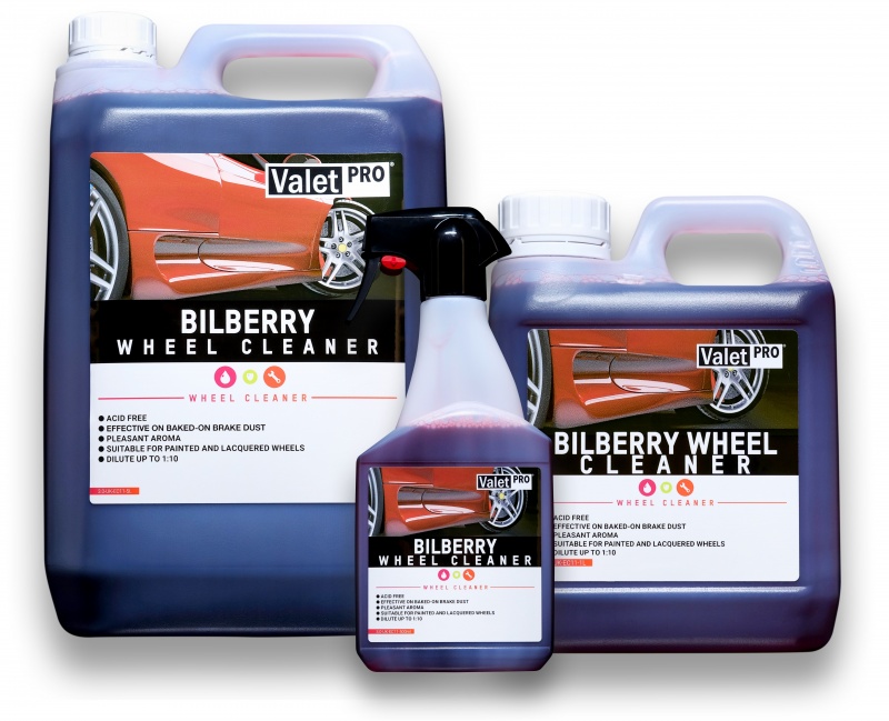 detailmate ValetPro Bilberry Velgenreiniger 1 liter bus - Velgenreiniger, concentraat, microvezeldoek 40 x 40 cm